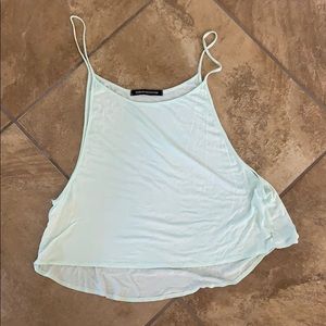 Teal/light green tank top
